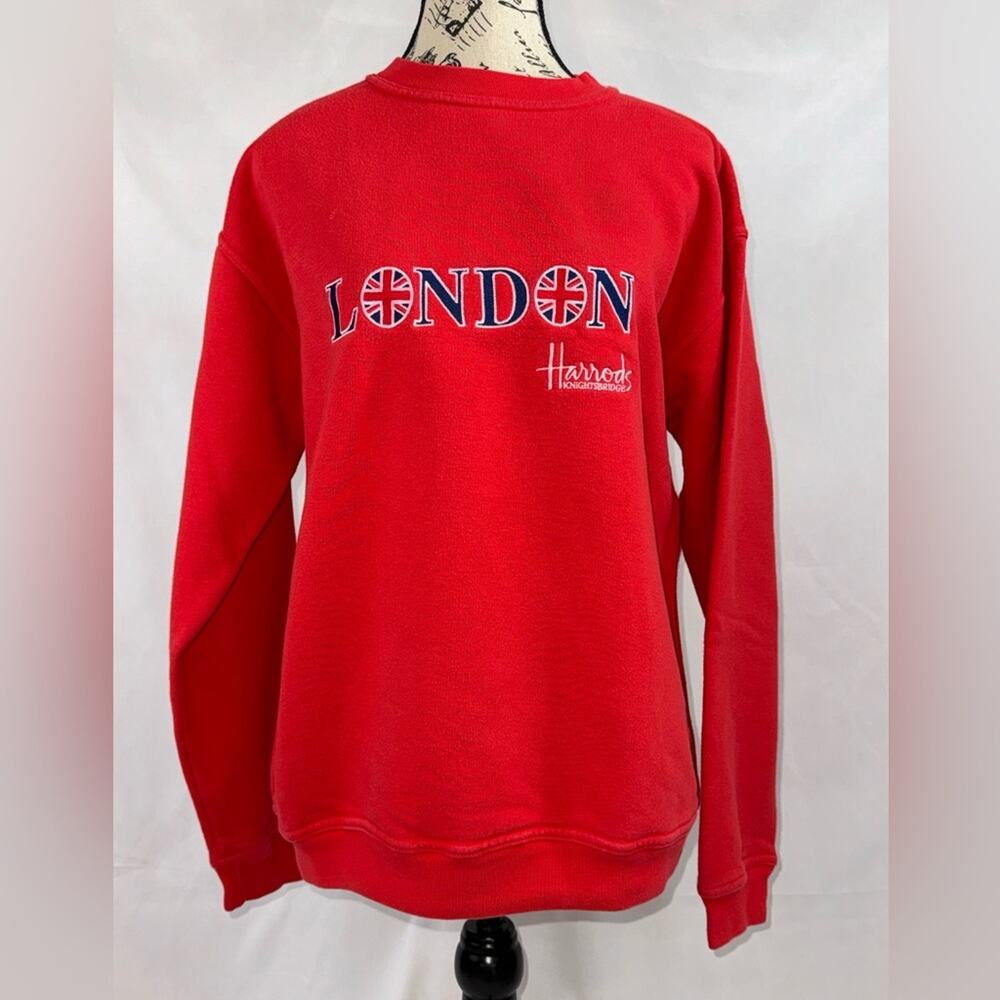 EUC: Vintage Harrod’s RED Sweatshirt